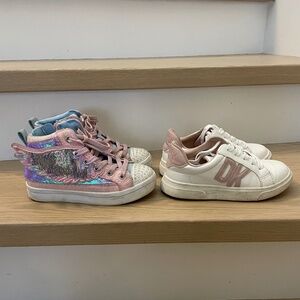 Kids Sketchers Lightup and DKNY sneakers